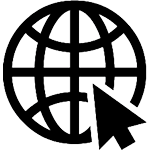 Globe with a mouse arrow
